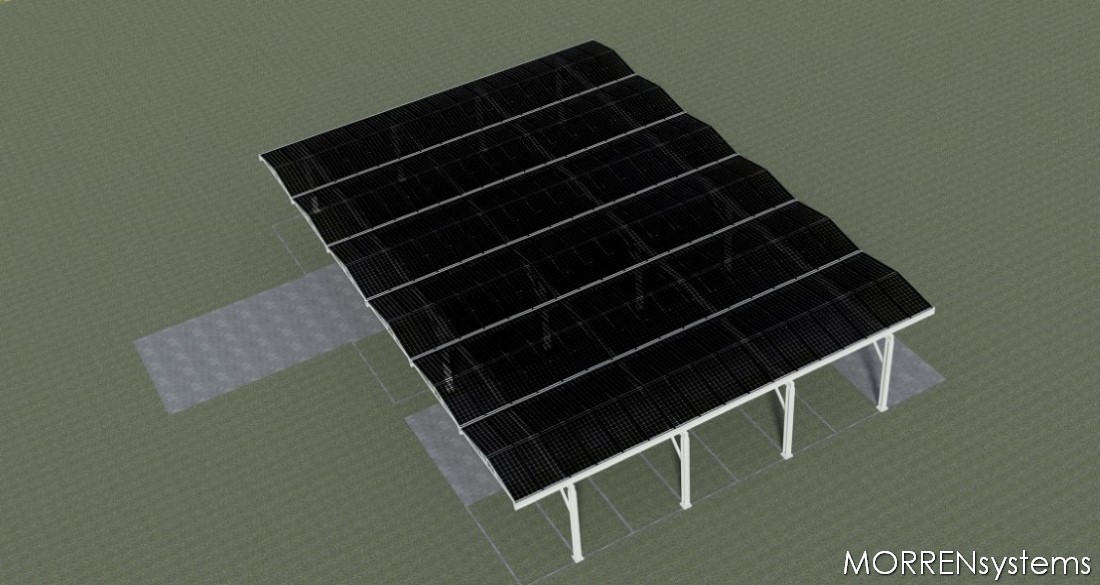 MORRENsystems - solar parking oost west